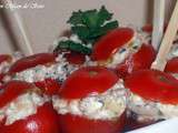 Tomate cerise thon chèvre & capre et basilic