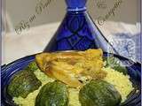 Riz au Poulet et Courgettes Rondes - Cuisine Marocaine