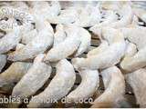 Sablés à la noix de coco-Patisserie marocaine