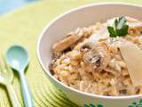 Blésotto, risotto de blé aux champignons et parmesan frais