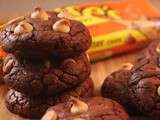 L'innommable cookie chocolat noir/pépites au beurre de cacahuète