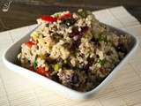Salade de quinoa, pacanes et canneberges