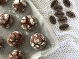 Crinkles, ou biscuits craquelés au chocolat