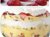Bowl cake fraises et bananes à la crème (Etats-Unis)