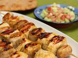 Brochettes de poulet épicées, spécialités de Ramadan (Afghanistan, Inde,  Pakistan)