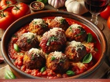 Croquettes, sauce tomate polpettes italienne aux restes de boeuf rôti