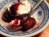 Dessert aux figues fraîches et crème glacée à la vanille (Etats-Unis)