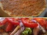 Pizza turque à la viande hachée - Lahmacun ( Turquie, Arménie, Liban )