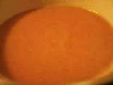 Soupe indienne  dahl  aux lentilles rouges, courge, ... (Inde)