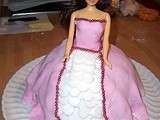 Gâteau princesse - Buste de poupée