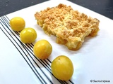 Clafoutis aux mirabelles avec streusel aux amandes