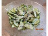 Salade de concombre et câpres au yaourt
