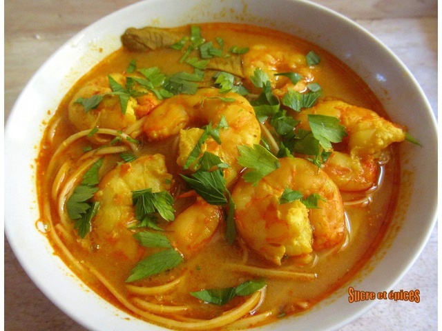 Recette Curry rouge thaï aux crevettes (facile, rapide)