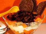 Coupe chocolatee aux abricots