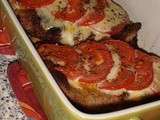 Escalopes milanaises et ses tomates mozzarellas fondantes...humm