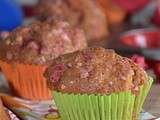 Muffins moelleux aux pralines roses