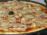 Pizza royale champignons escalopes