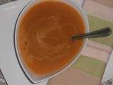 Soupe toute simple de carottes,pommes de terre et blanc de poireau