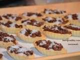 Tartelettes nutella caramel noix de coco gateaux pour l'aid