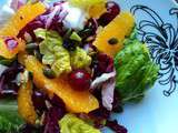 Salade de radicchio aux mandarines et graines
