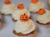 Cupcakes citrouille Halloween au citron