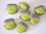 Macarons Frankenstein à la pistache pour Halloween