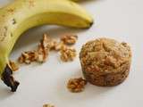 Muffins banane et noix sans gluten , vegan
