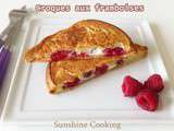 Croques aux framboises / Raspberry Grilled Cheese Sandwich