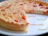 Quiche au Cabillaud,Tomates séchées et Moutarde à l'ancienne