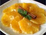 Rondelles d'oranges à la fleur d'oranger et à la cannelle (Cuisine Marocaine)