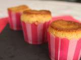 Muffins à la vanille et aux éclats de pralines roses