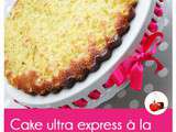 Cake ultra-express à la rhubarbe