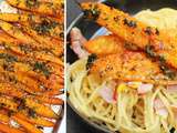 Carbonara aux carottes grillées et parmesan | Une recette de pâtes