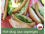 Hot-dog aux asperges sauvages