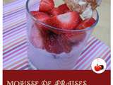 Mousse de fraises ultra rapide – 3 étapes & 3 ingrédients | Recette en vidéo