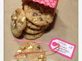 Cookies popcorn chocolat cacahuètes, ou le snackfood dans un goûter