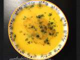 Velouté carotte lait de coco safran… et la soupe est tout de suite plus Yummy (encore ce mot!!!)