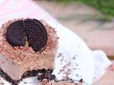 Cheesecake façon mousse au chocolat sur biscuits Oréo