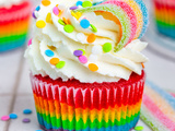 Rainbow Cupcakes (Cupcakes Arc-en-ciel)