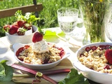 Crumble Fraise Rhubarbe