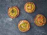 Tarte spirale courgettes, thon & tomates