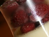 Panna cotta chocolat blanc framboises