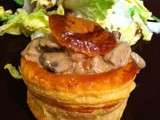 Vol au vent Champignons lardons