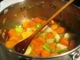 Soupe carottes patate douce gingembre
