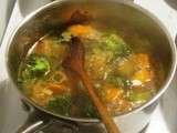 Soupe patate douce brocolis