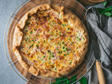 Quiche lardons et petit-pois