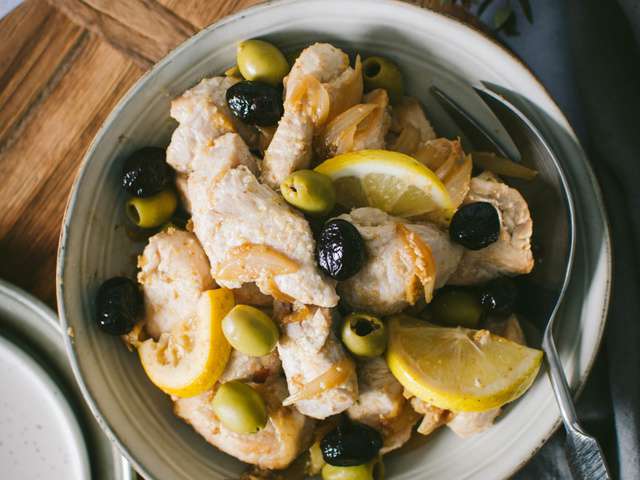 Recettes de Sauté de dinde aux olives