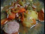 Soupe de légumes et grosse Metka façon bouillon