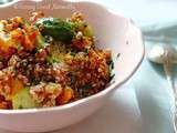 Quinoa à la courge butternut rôtie et choux de Bruxelles #vegan