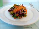 Salade de chou rouge aux fruits – Végétalienne –